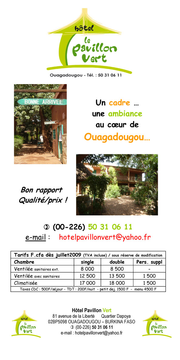 Pavillon Vert Hotel Ouagadougou